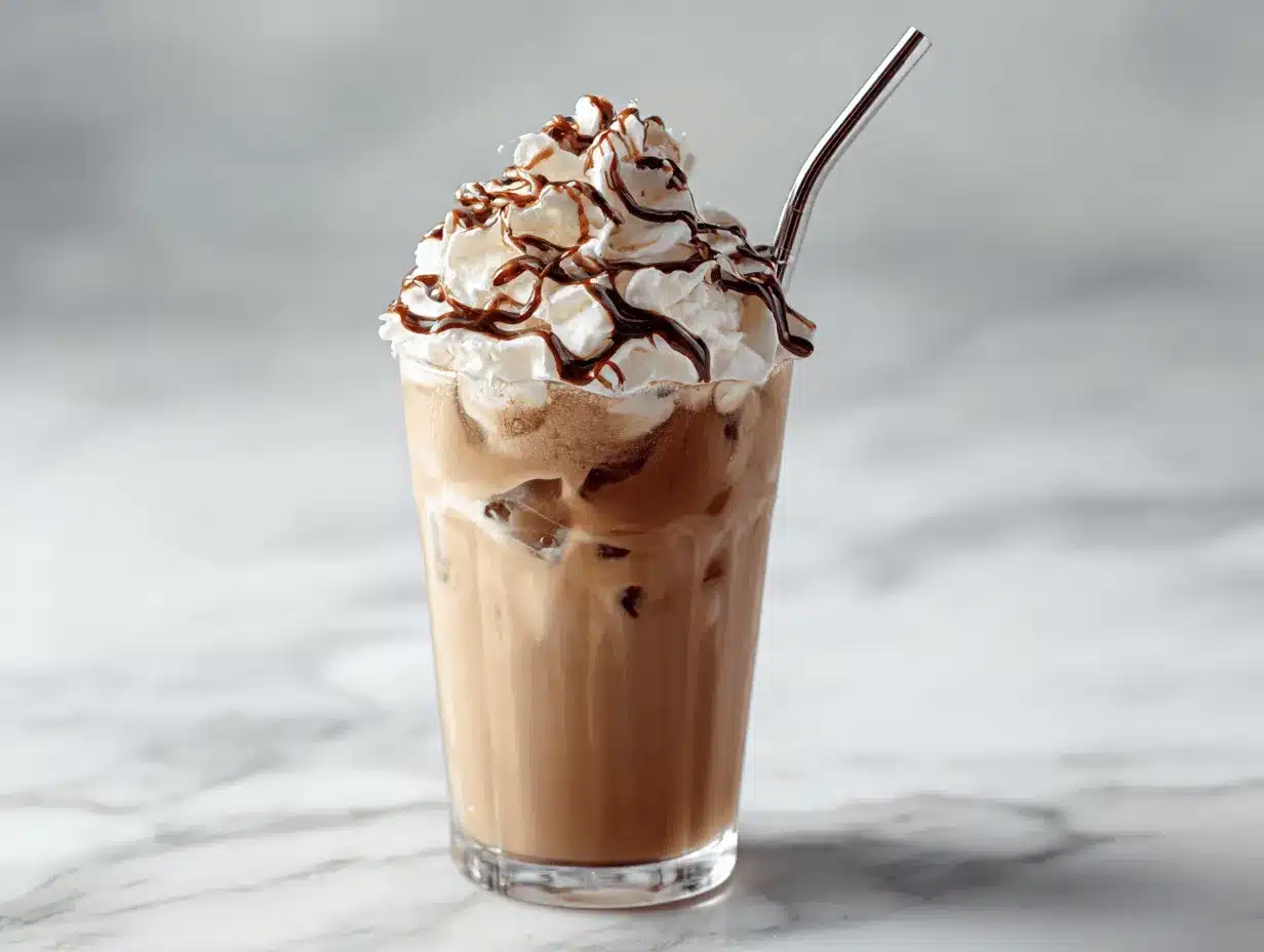 iced mocha coffee preparation steps