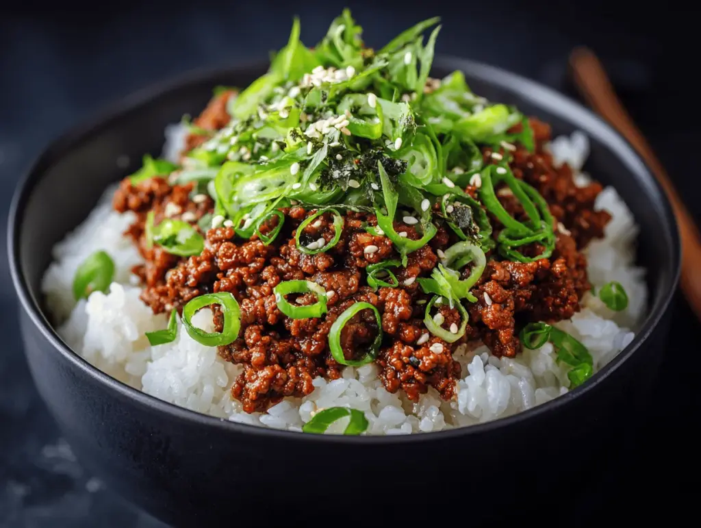Korean ground beef bowl - featured image