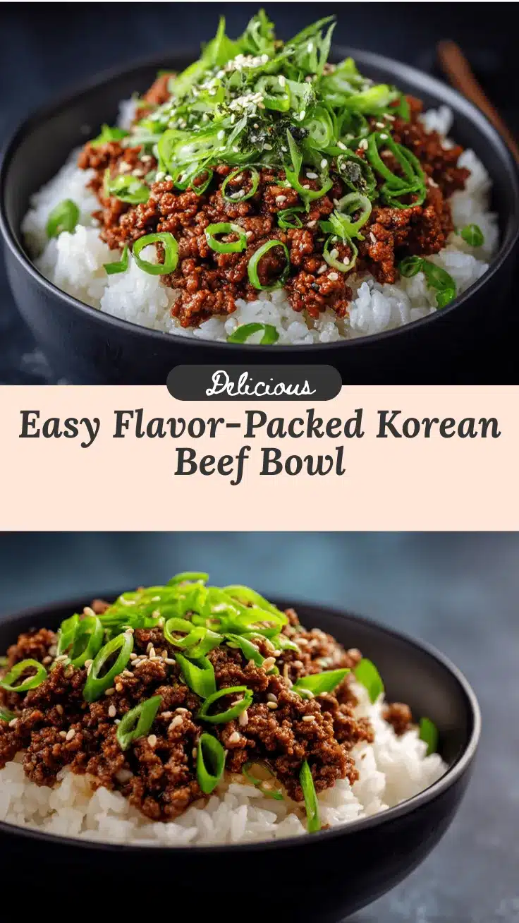 Korean ground beef bowl recipe