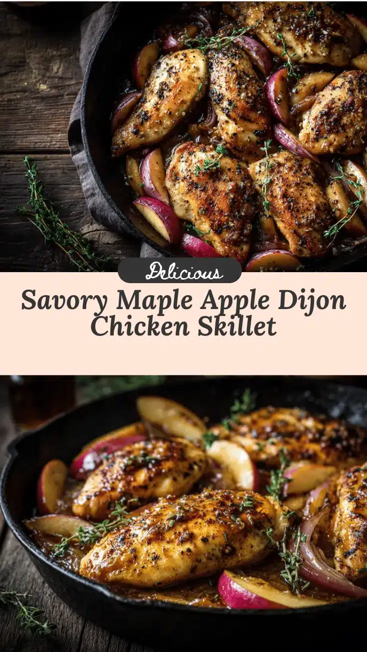 maple apple dijon chicken skillet recipe