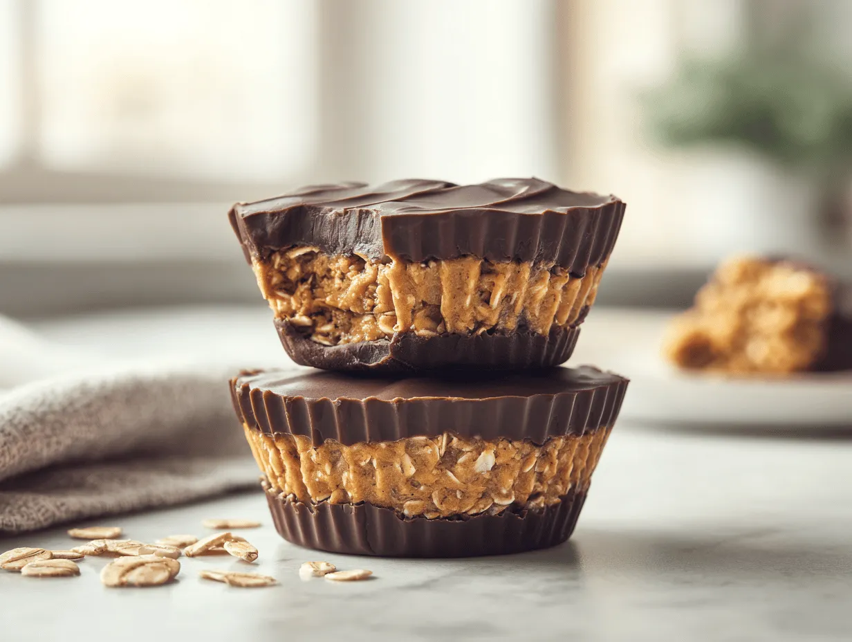 peanut butter protein oatmeal cups preparation steps