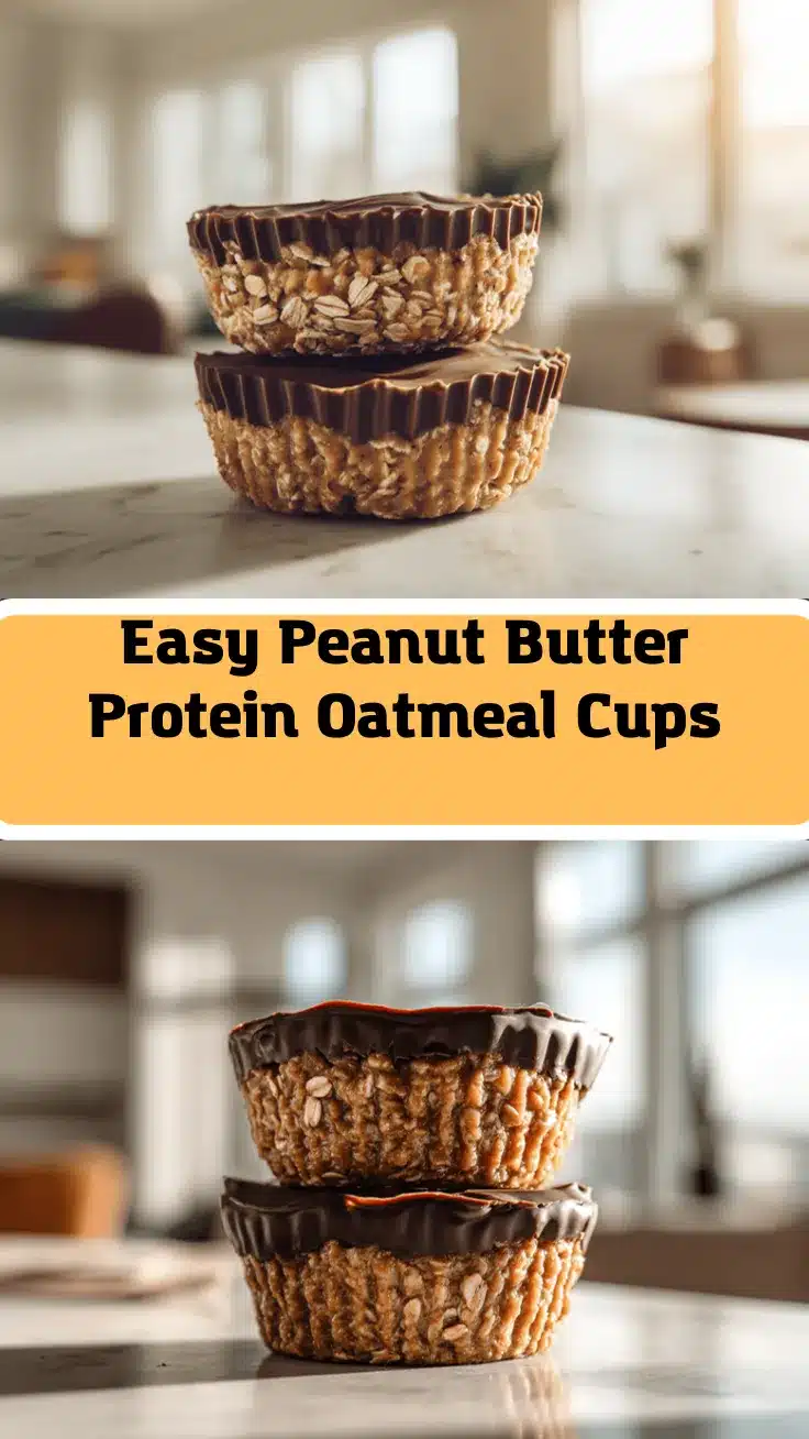 peanut butter protein oatmeal cups recipe