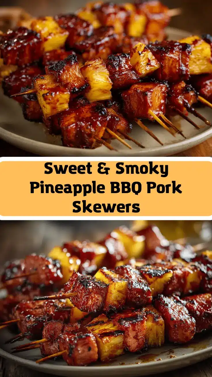 pineapple BBQ pork skewers recipe