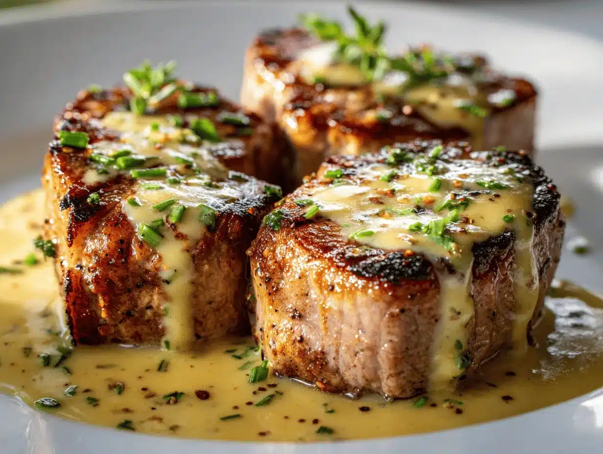 pork tenderloin with creamy Dijon sauce preparation steps