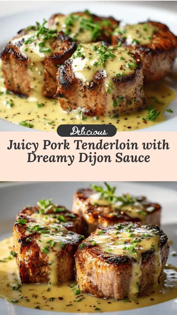 pork tenderloin with creamy Dijon sauce recipe