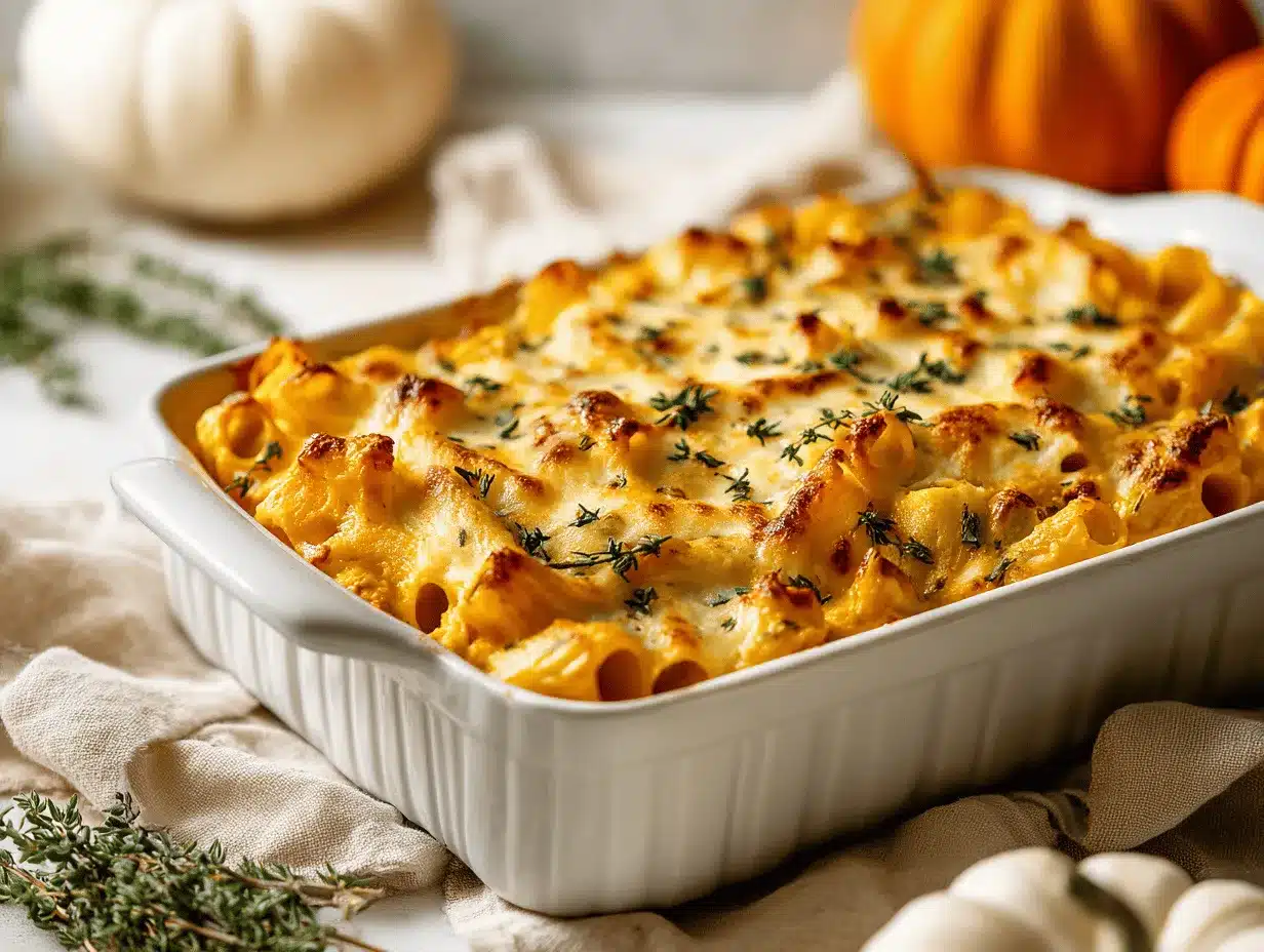 pumpkin pasta bake preparation steps