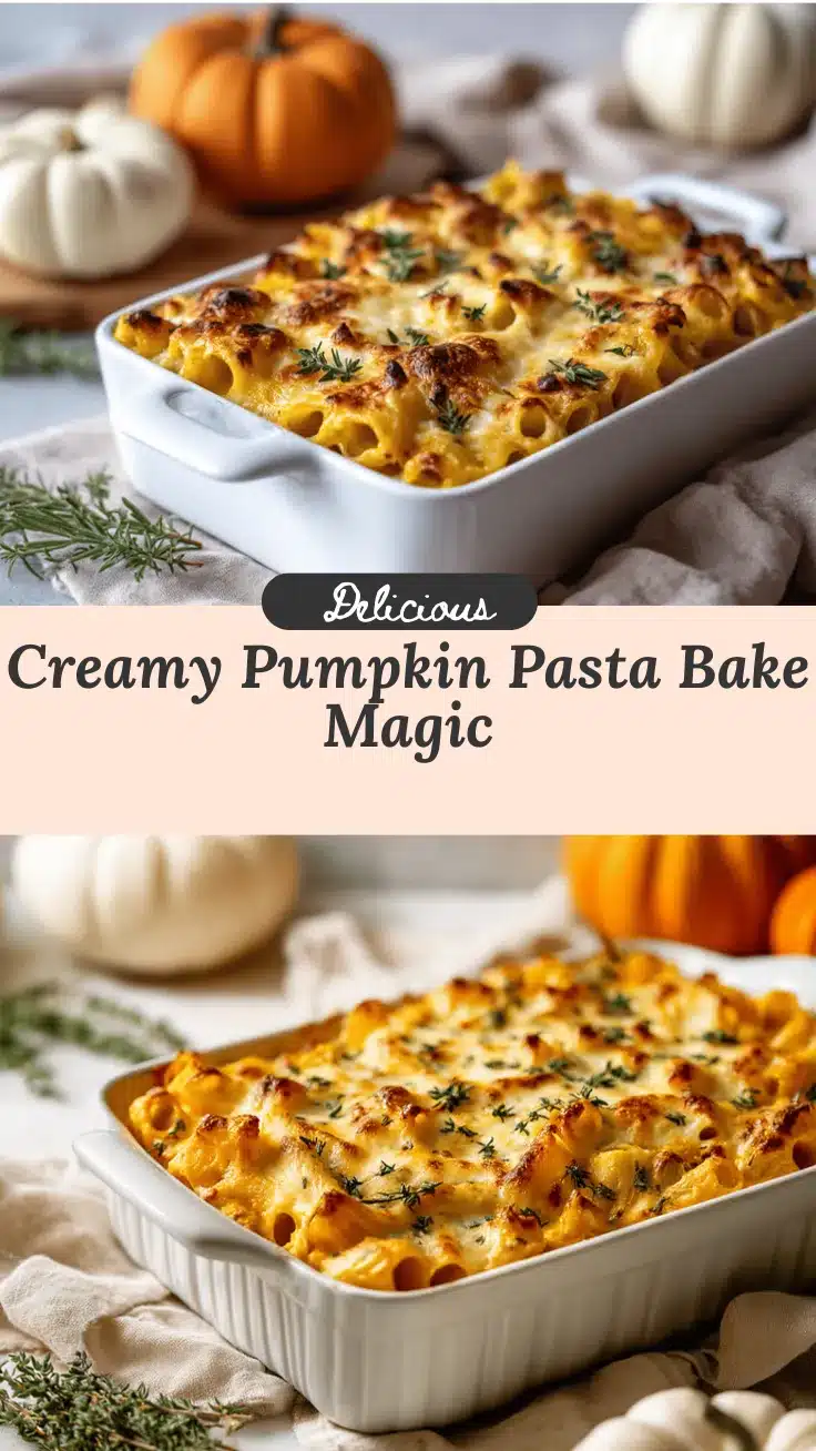 pumpkin pasta bake recipe