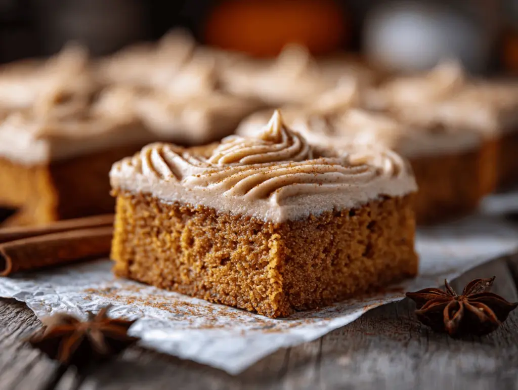 pumpkin spice latte sheet cake - featured image