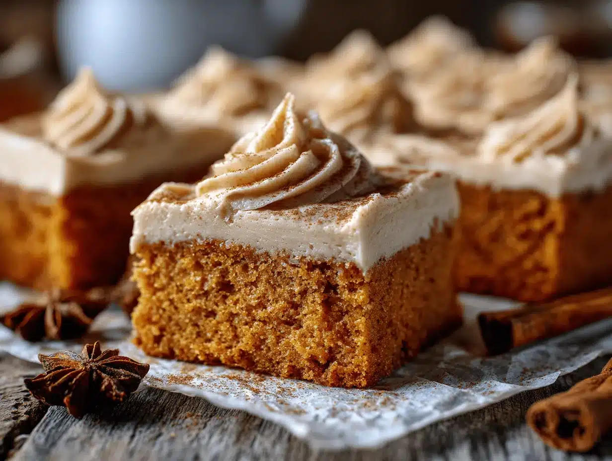 pumpkin spice latte sheet cake preparation steps