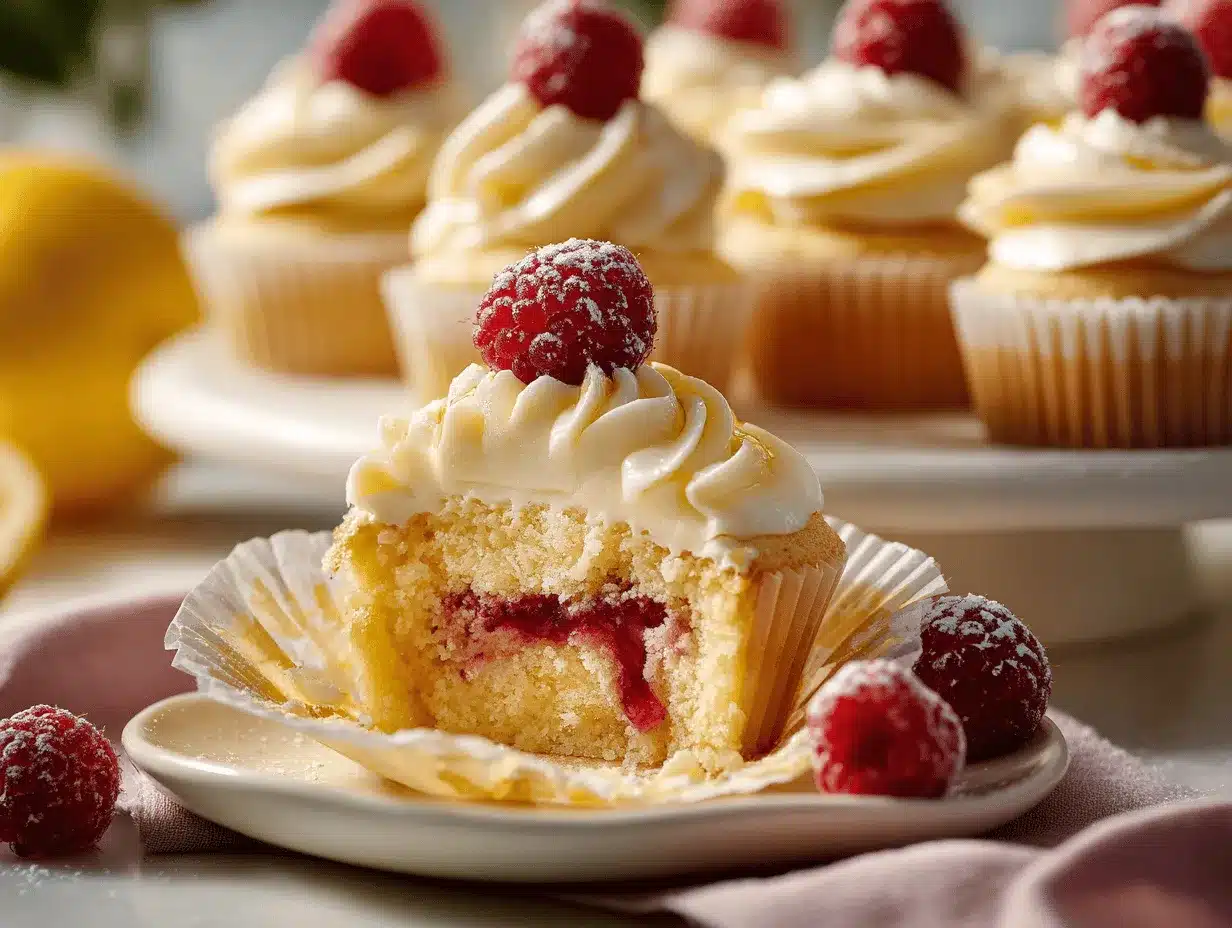 raspberry lemon heaven cupcakes preparation steps