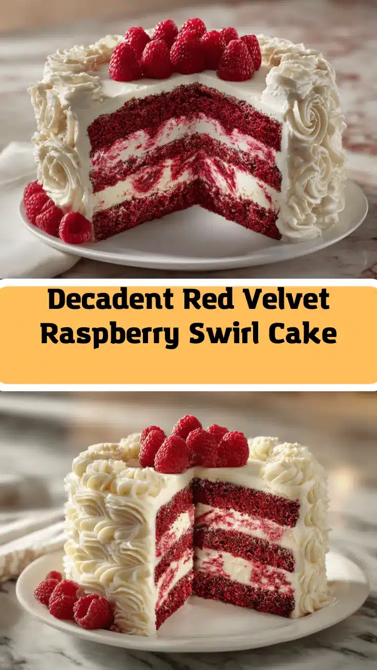 red velvet raspberry swirl cake recipe