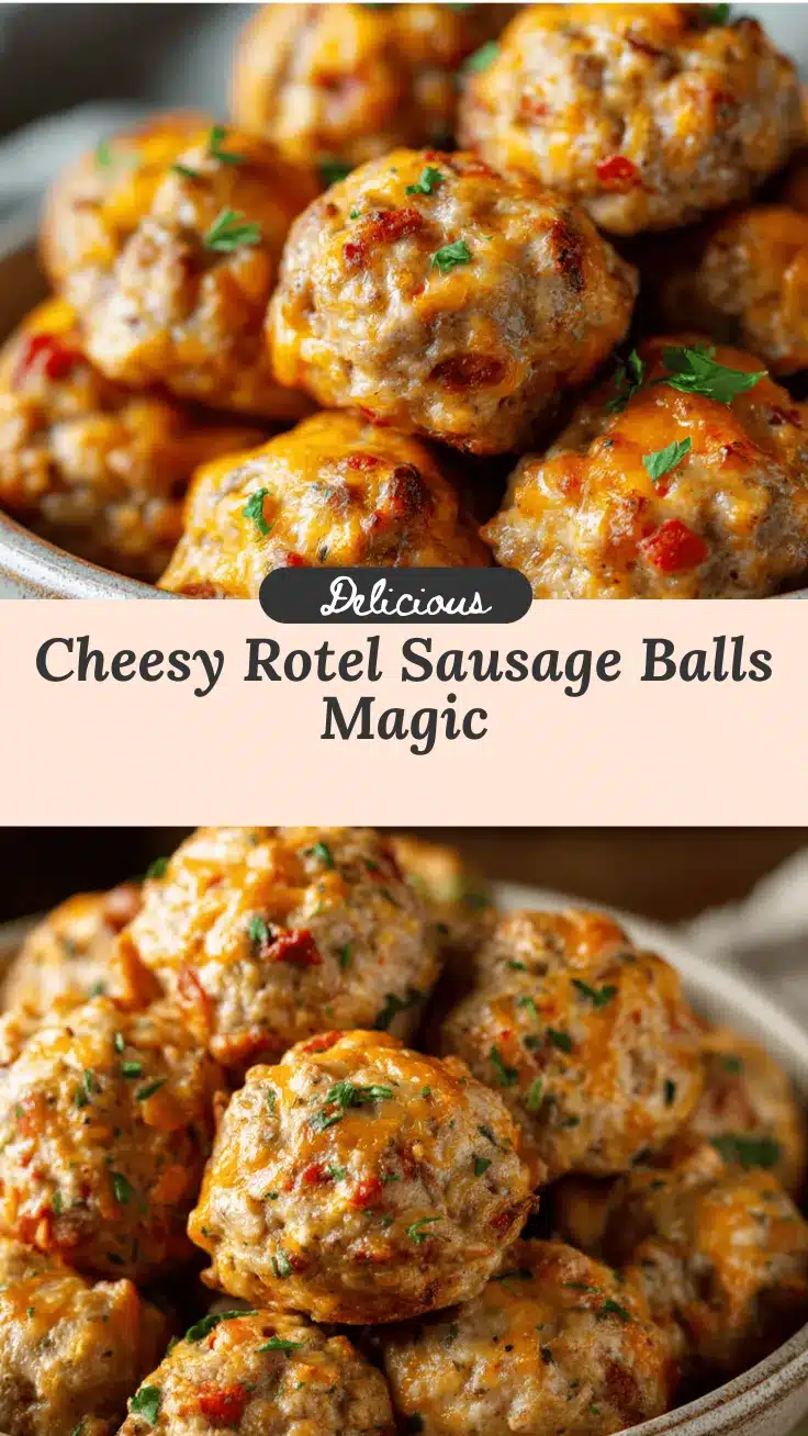 Rotel Cream Cheese Sausage Balls recipe
