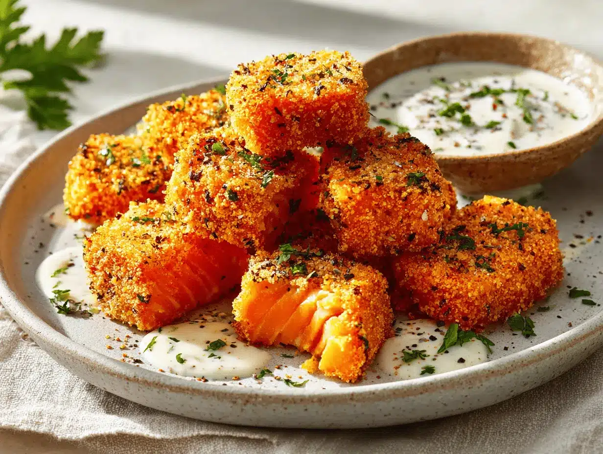 salmon nuggets preparation steps
