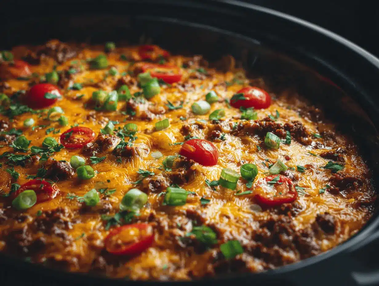 slow cooker cowboy casserole preparation steps