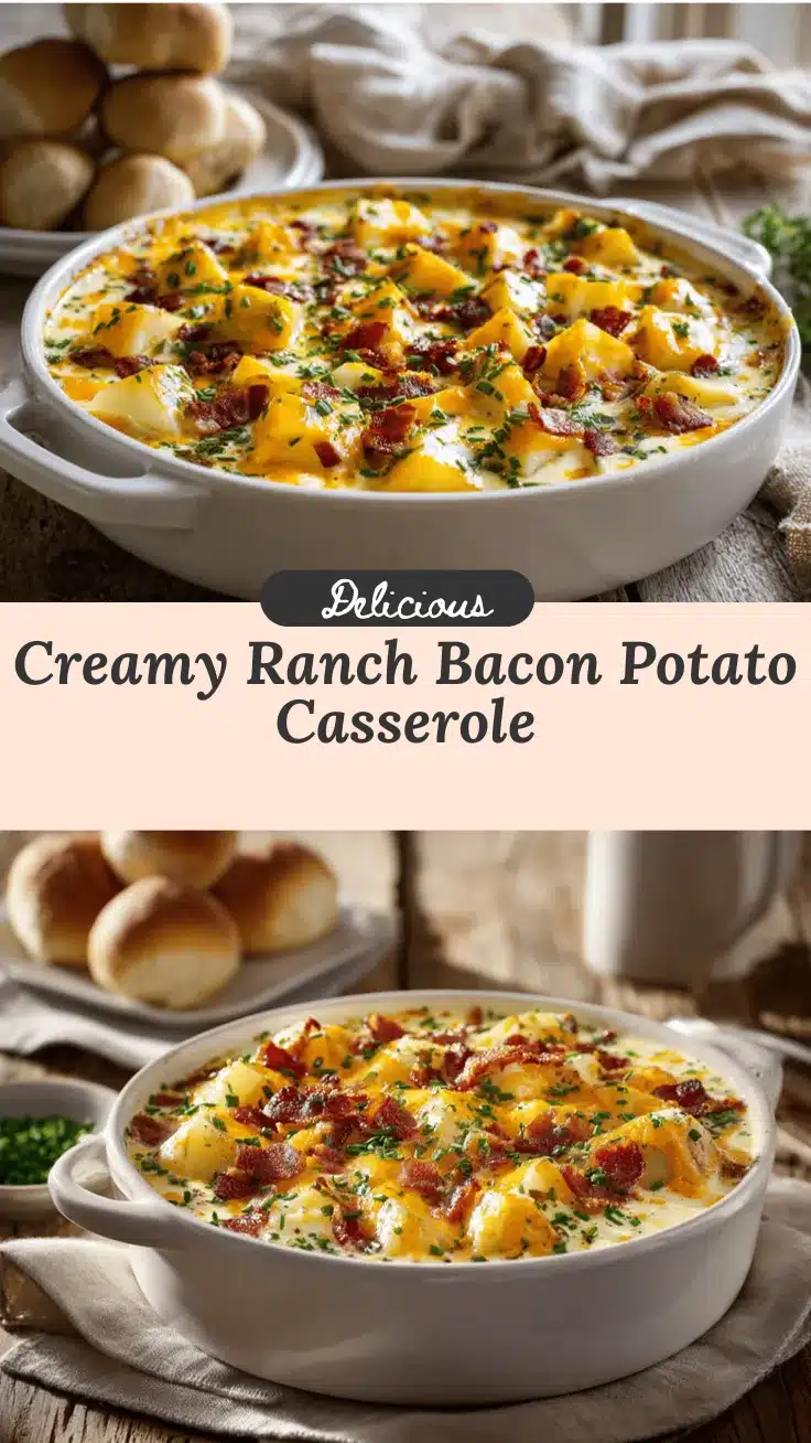 slow cooker ranch bacon cheddar potato casserole recipe