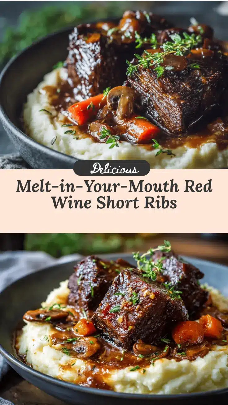 slow cooker red wine braised short ribs recipe