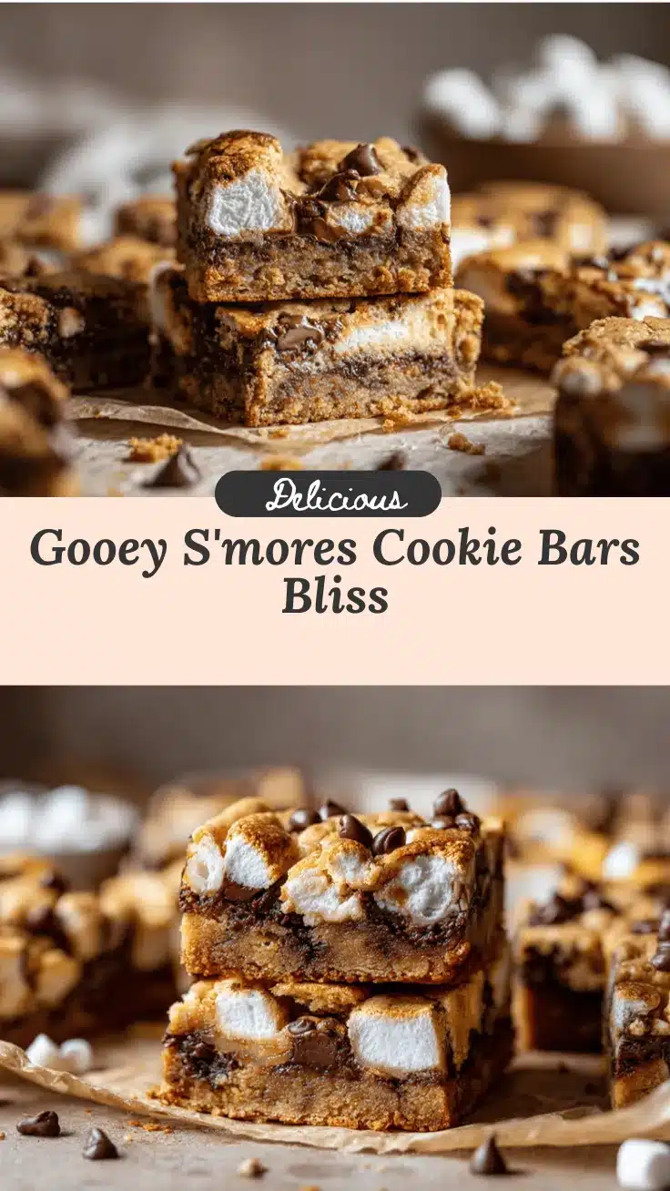 smores cookie bars recipe