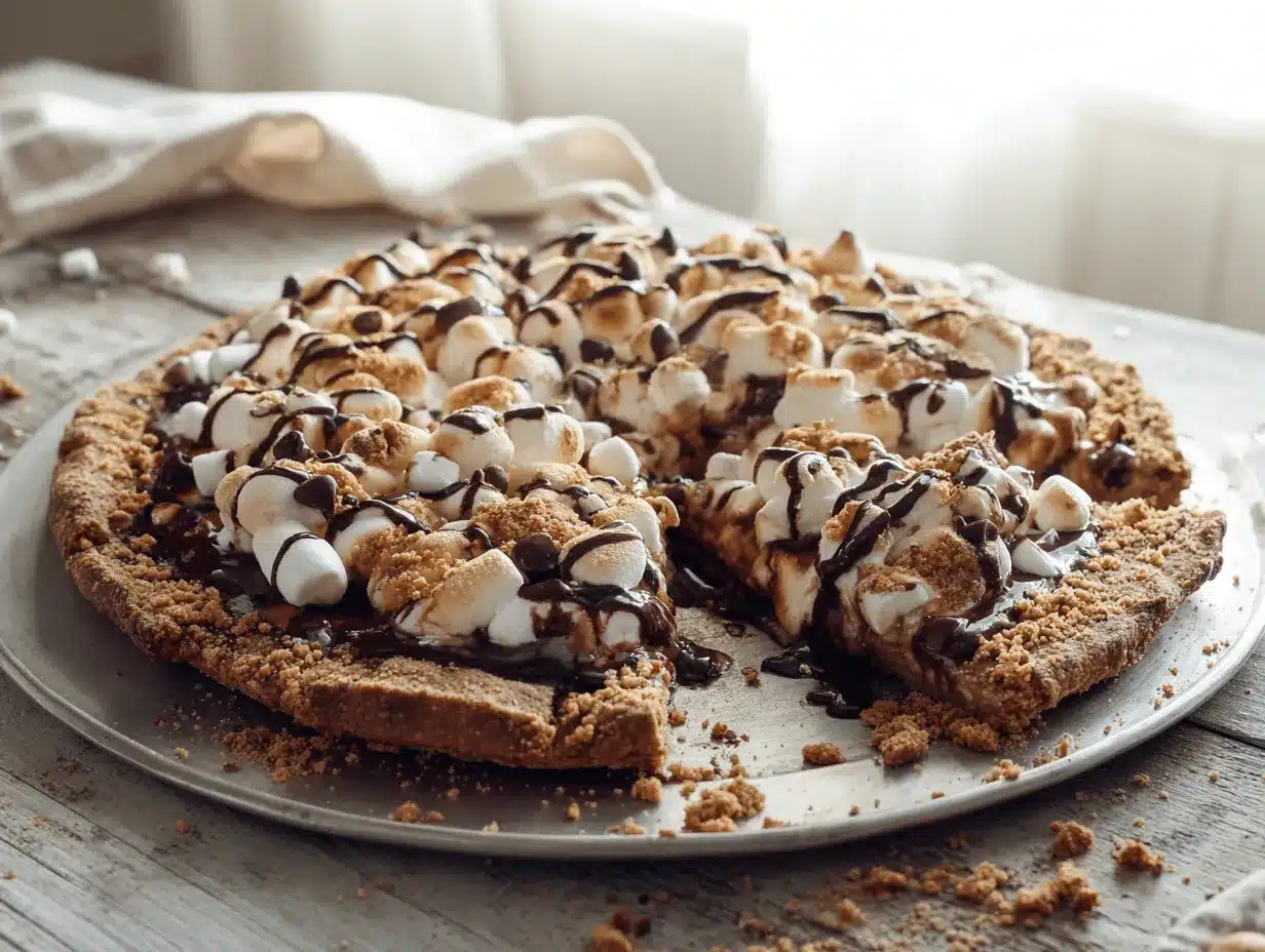 smores pizza preparation steps
