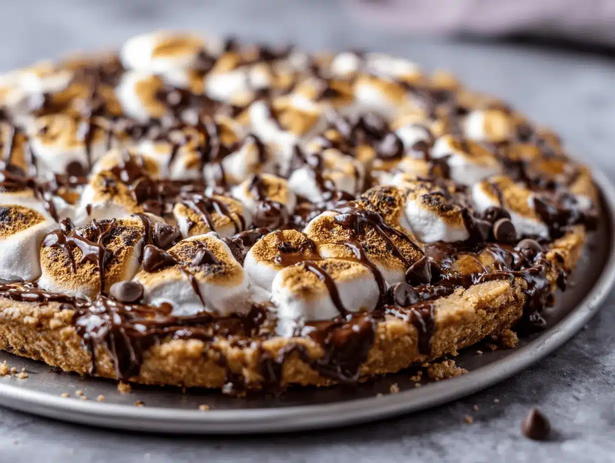 smores pizza recipe preparation steps