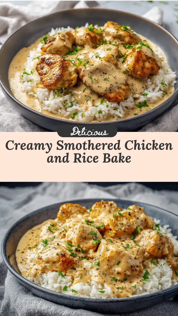 smothered chicken and rice recipe