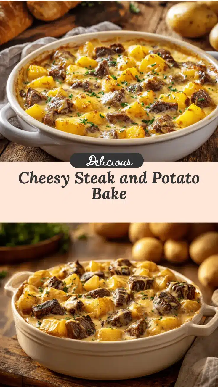 steak and cheddar potato casserole recipe