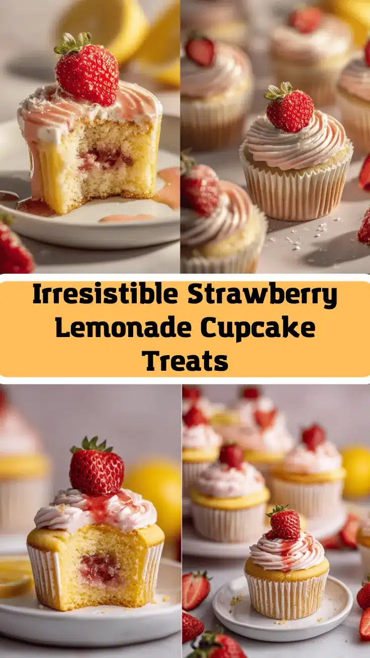 strawberry lemonade cupcakes recipe
