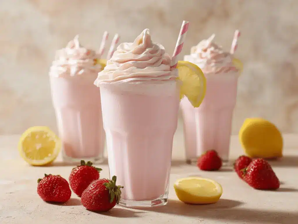whipped strawberry lemonade - featured image