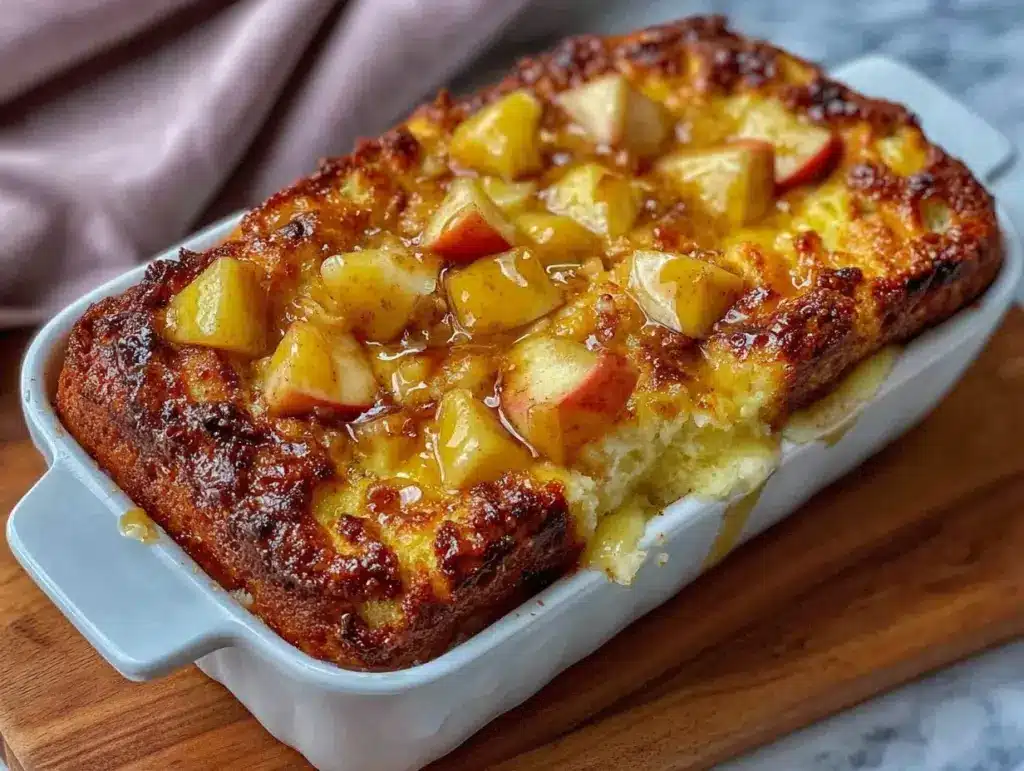 apple cinnamon cottage cheese bake - featured image