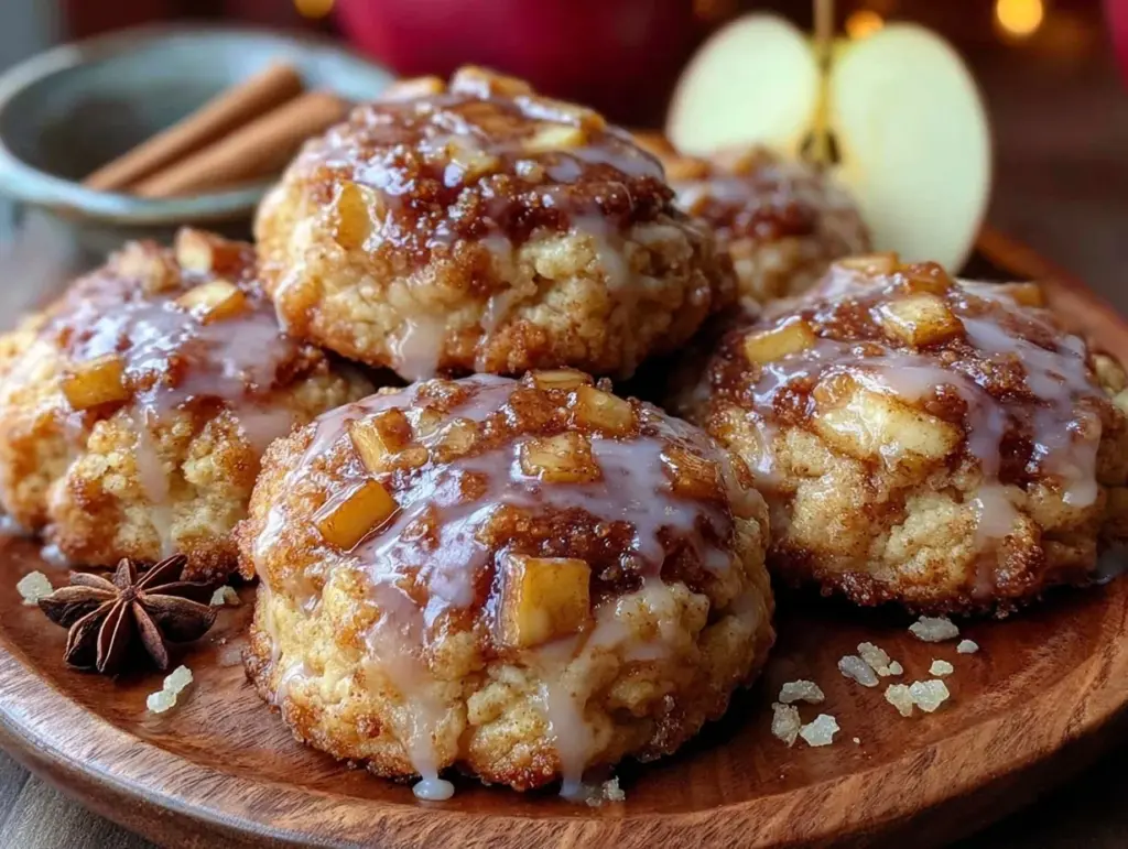 apple fritter cookies - featured image