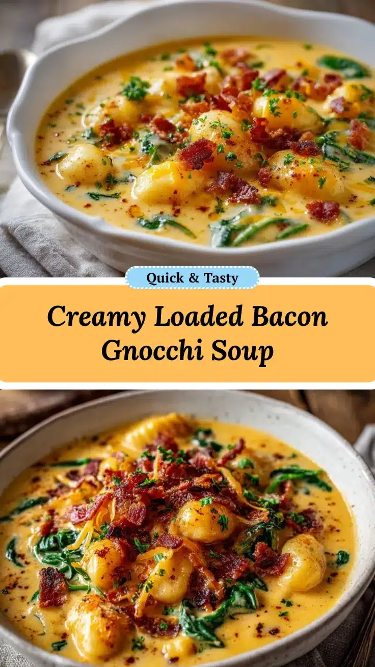 bacon cheddar gnocchi soup recipe