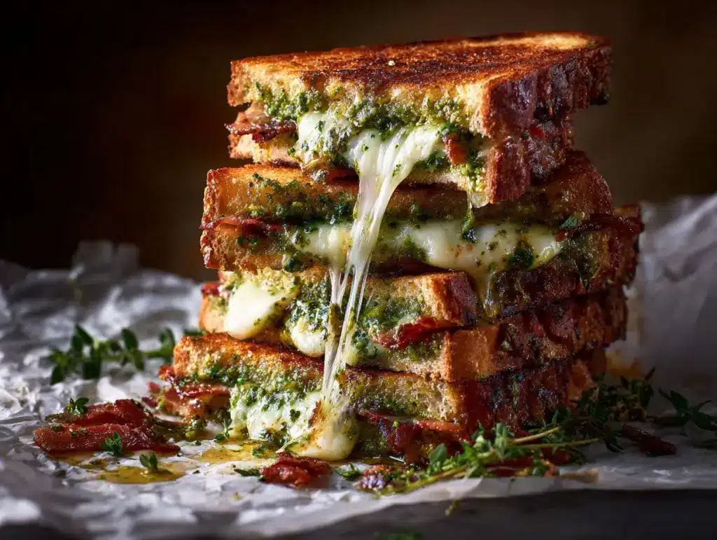 Bacon Pesto Grilled Cheese - featured image