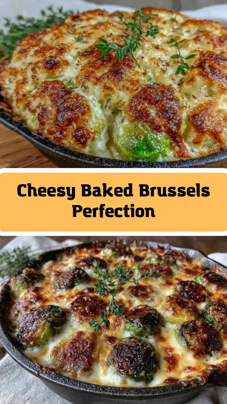 baked Brussels sprouts with cheese recipe