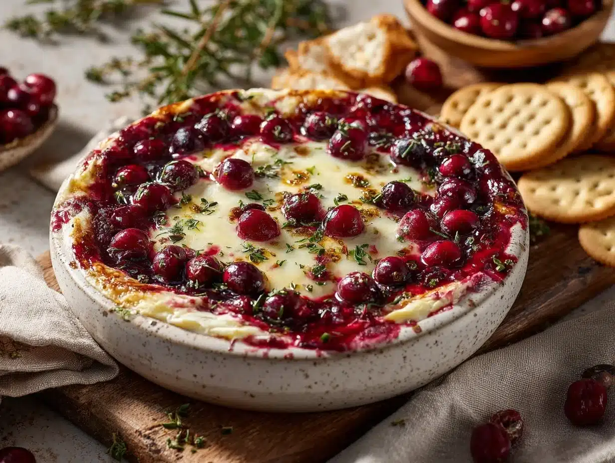 Baked Cranberry Brie Dip preparation steps