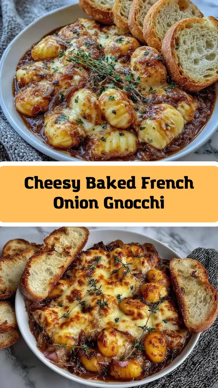 baked french onion gnocchi recipe