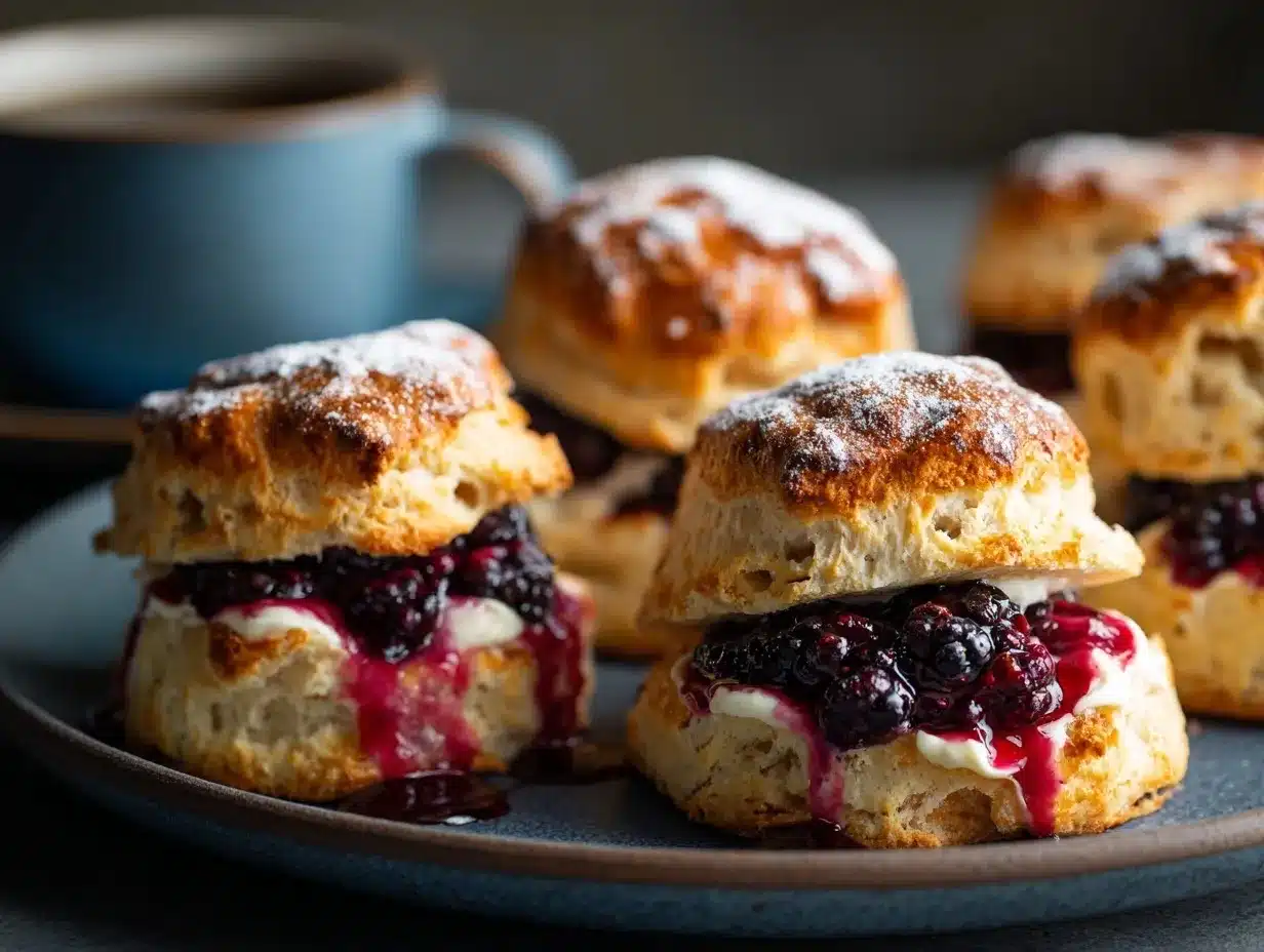 blackberry cream cheese scones preparation steps