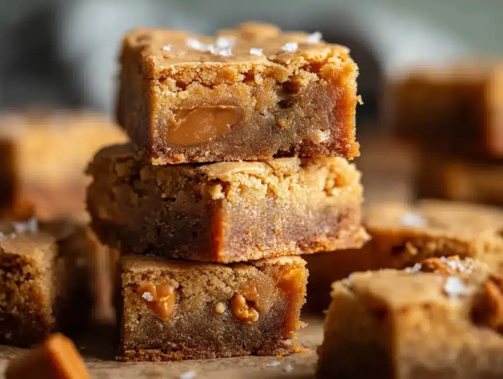 brown butter cookie bars - featured image