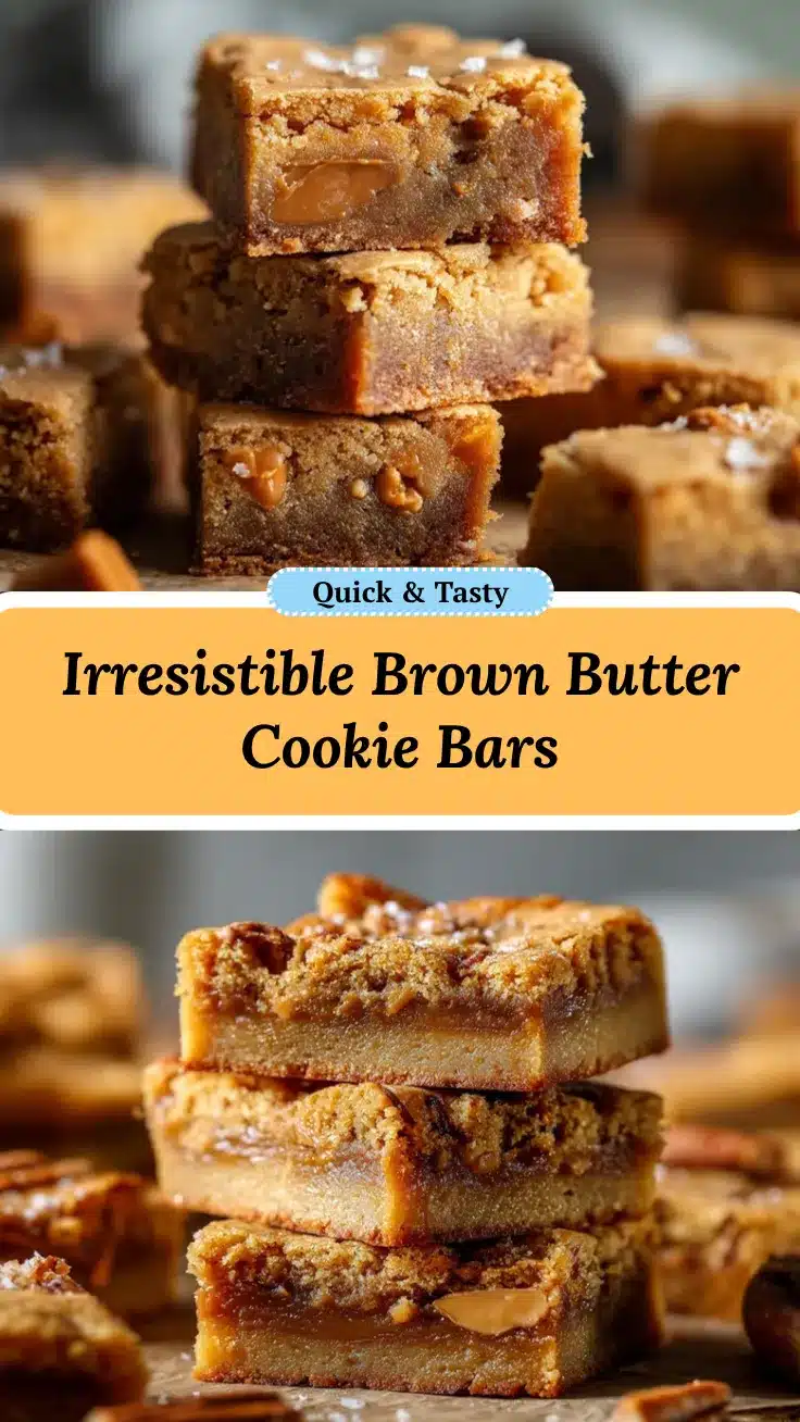 brown butter cookie bars recipe