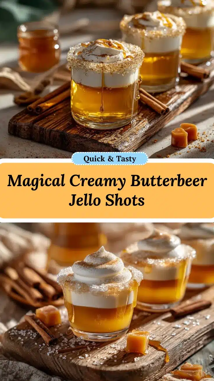 Butterbeer Jello Shots recipe