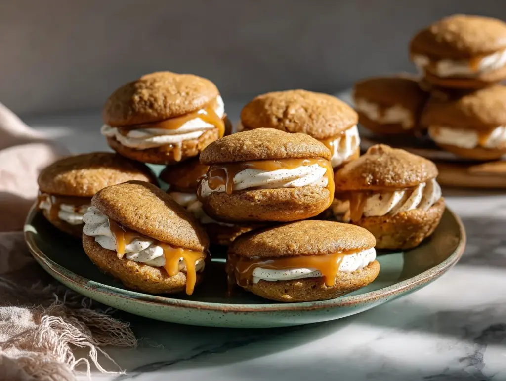 Caramel Apple Cider Whoopie Pies - featured image