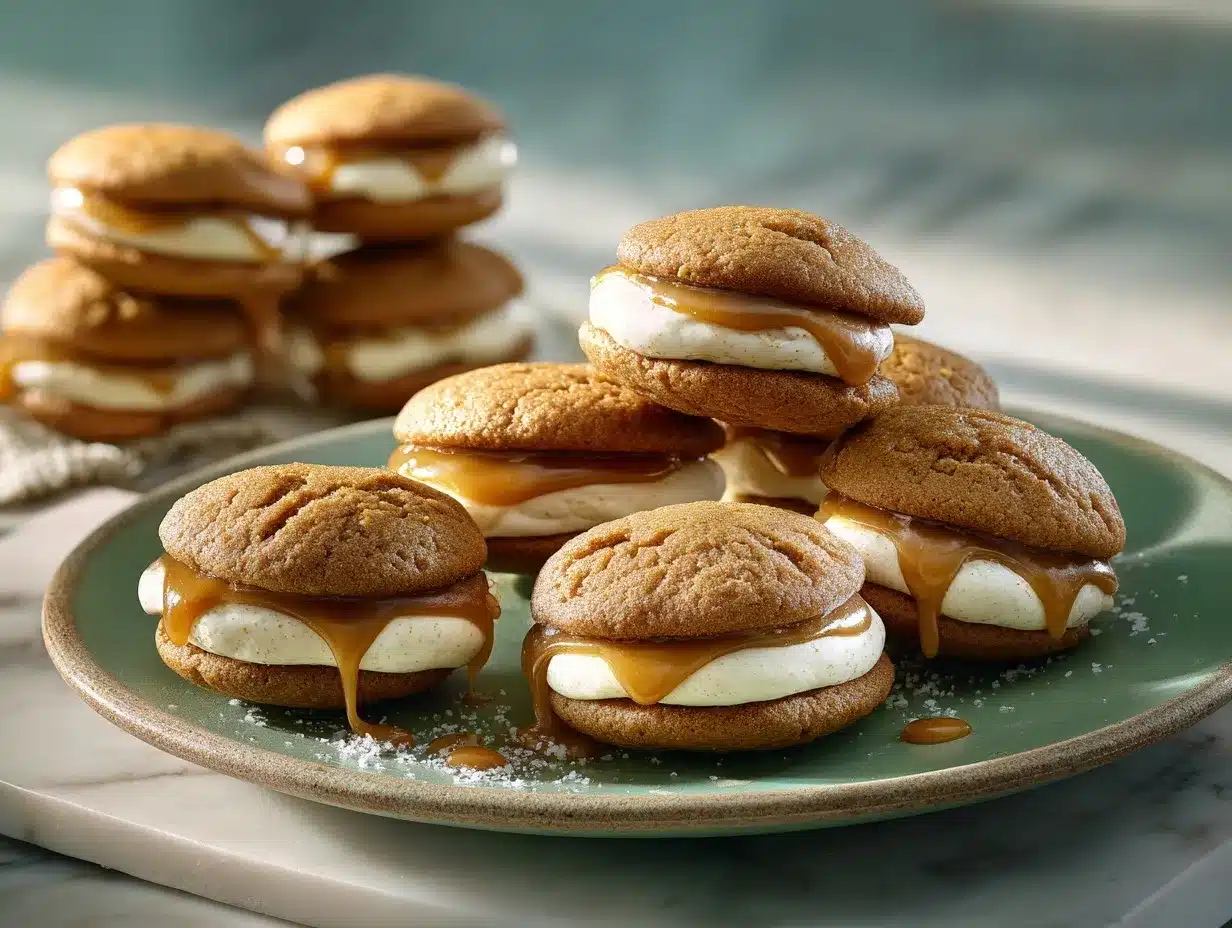 Caramel Apple Cider Whoopie Pies preparation steps