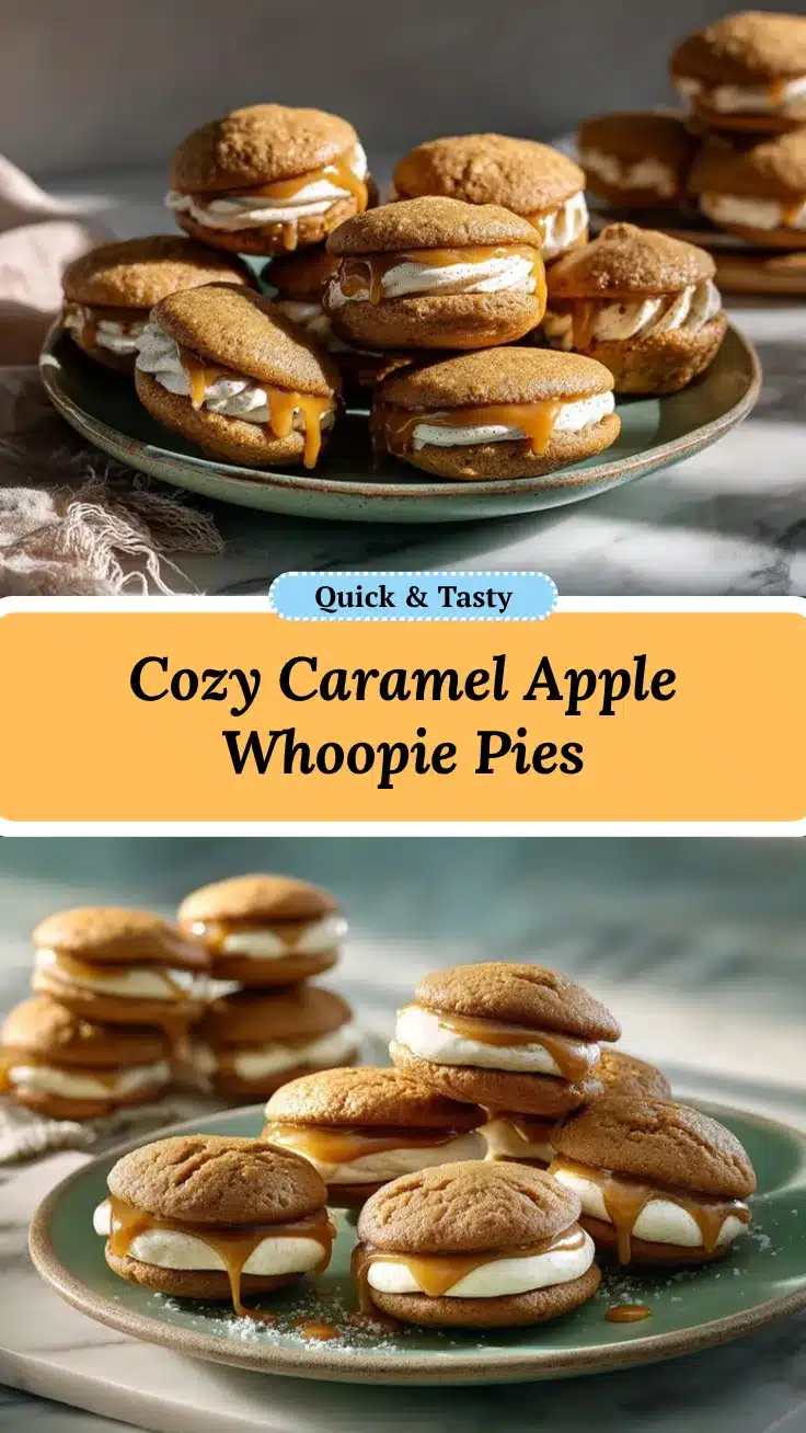 Caramel Apple Cider Whoopie Pies recipe