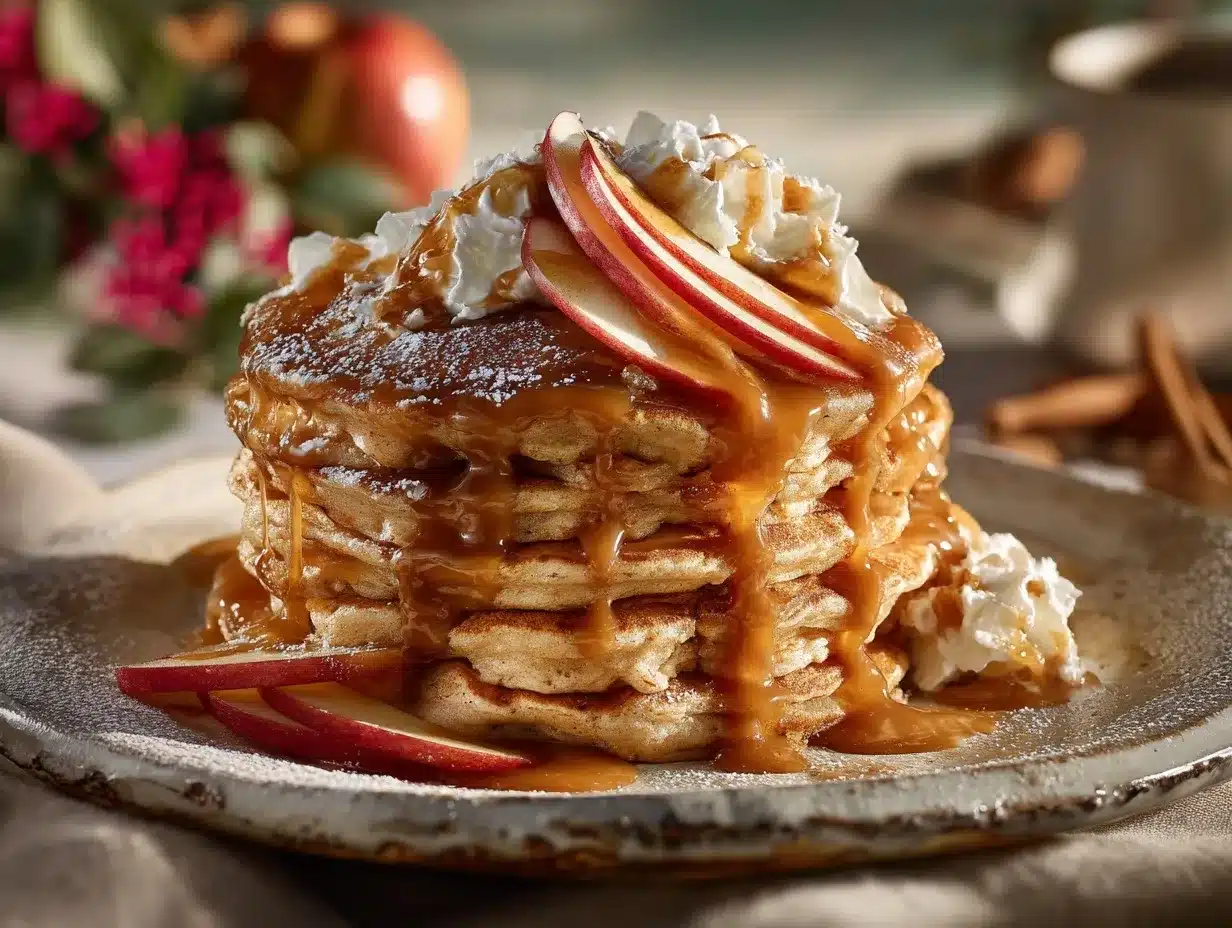 caramel apple pancakes preparation steps