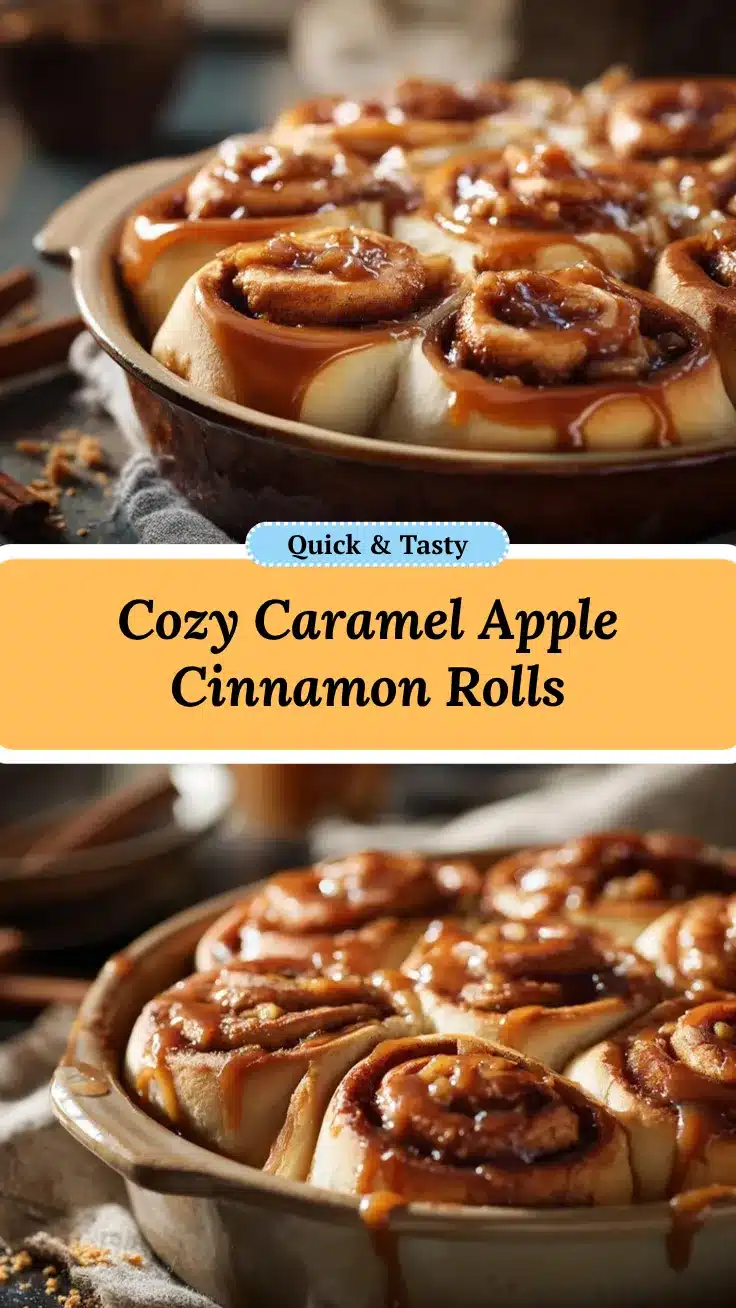 Caramel Apple Pie Cinnamon Rolls recipe