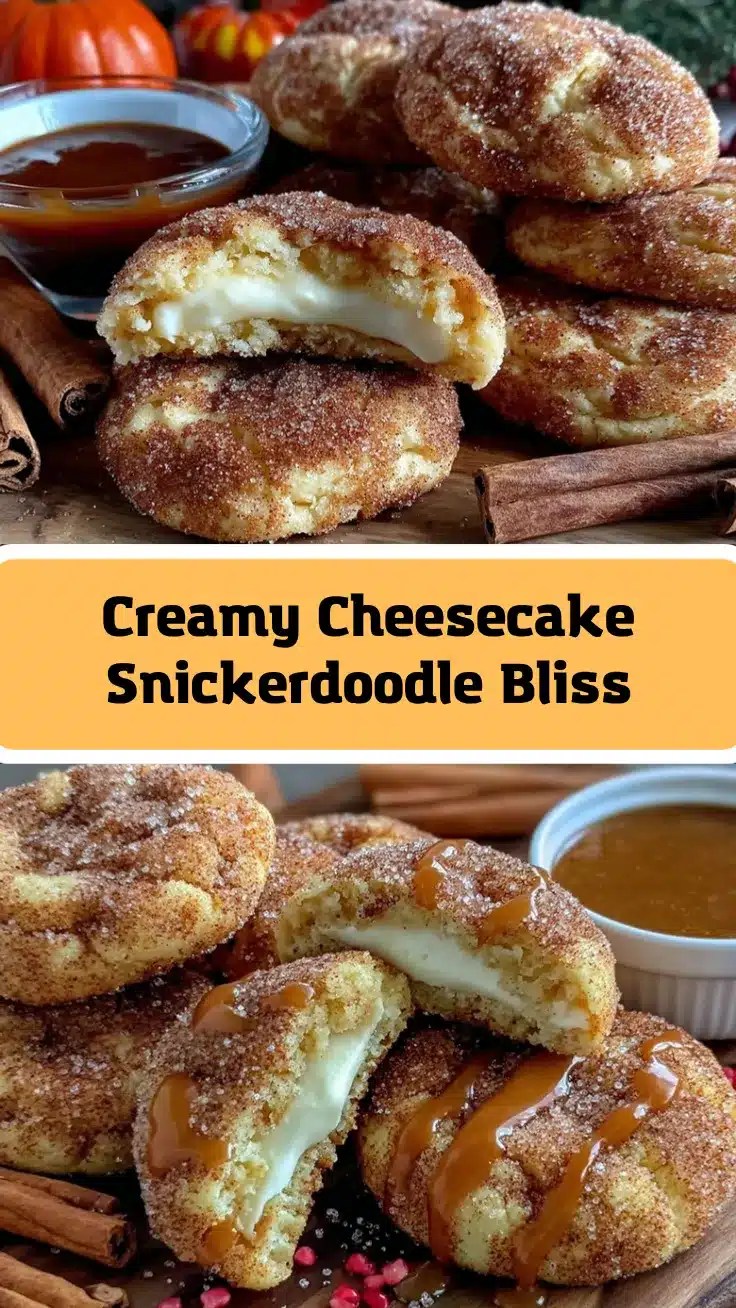 Cheesecake Stuffed Snickerdoodles recipe