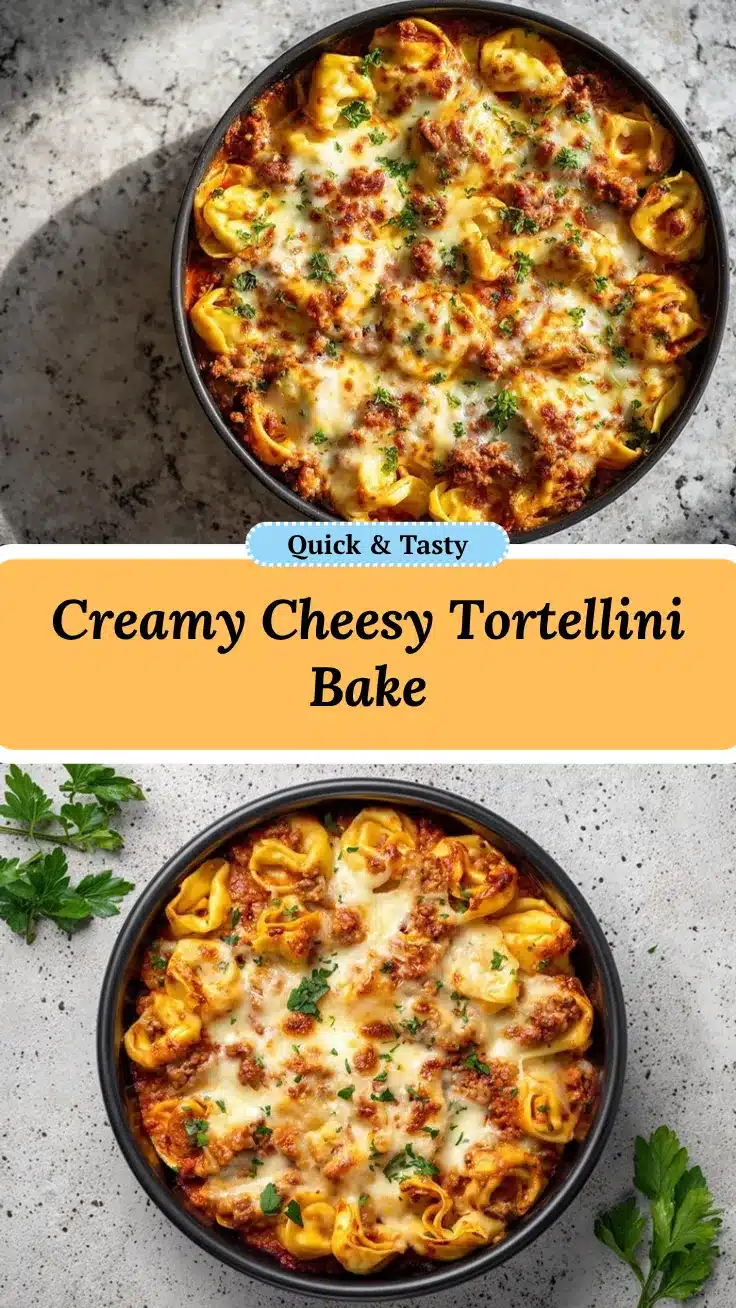 cheesy baked tortellini casserole recipe