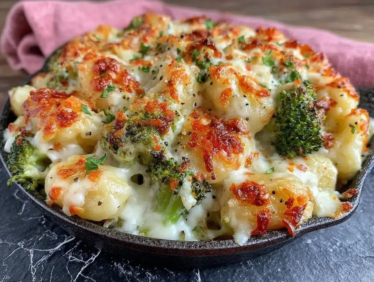 cheesy gnocchi bake preparation steps