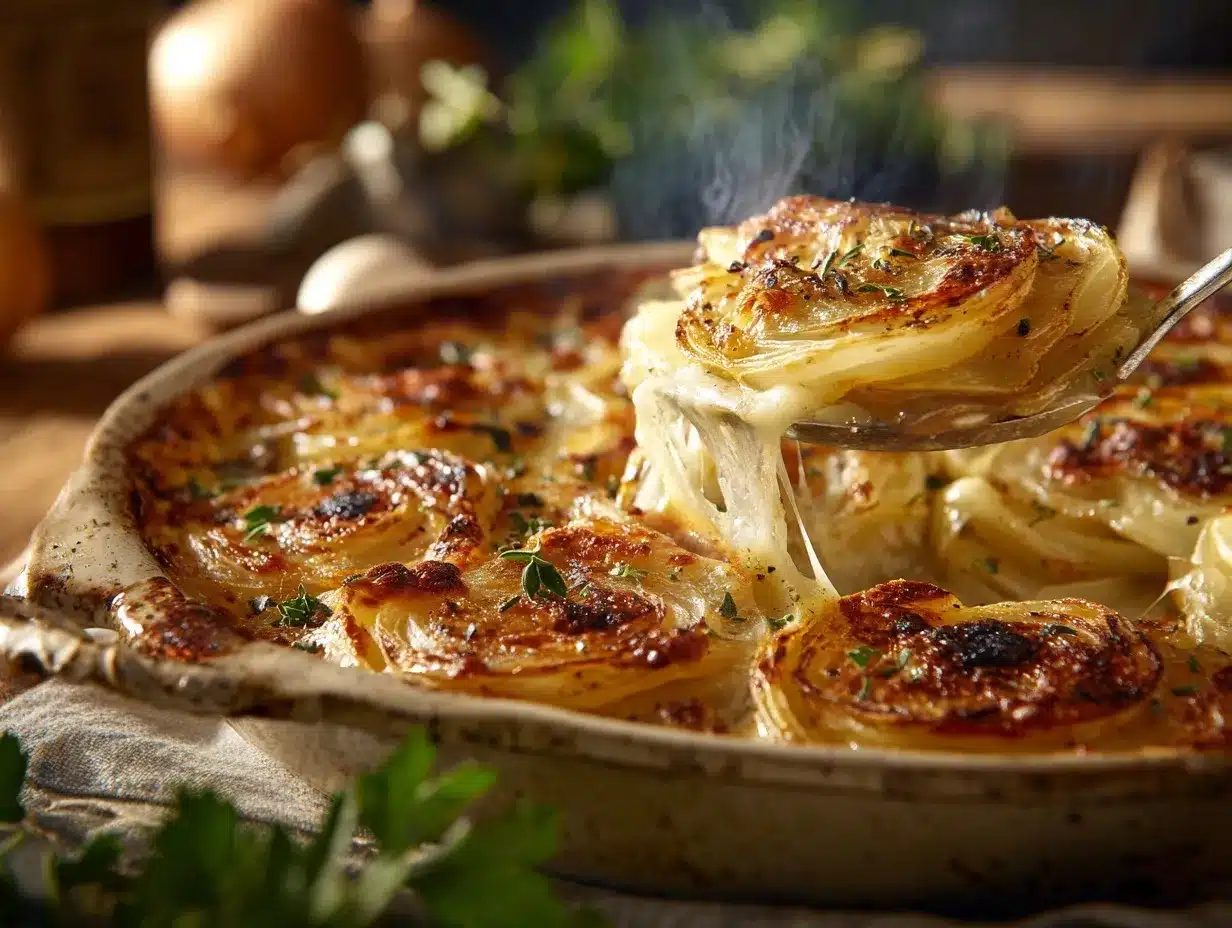 cheesy Vidalia onion casserole preparation steps