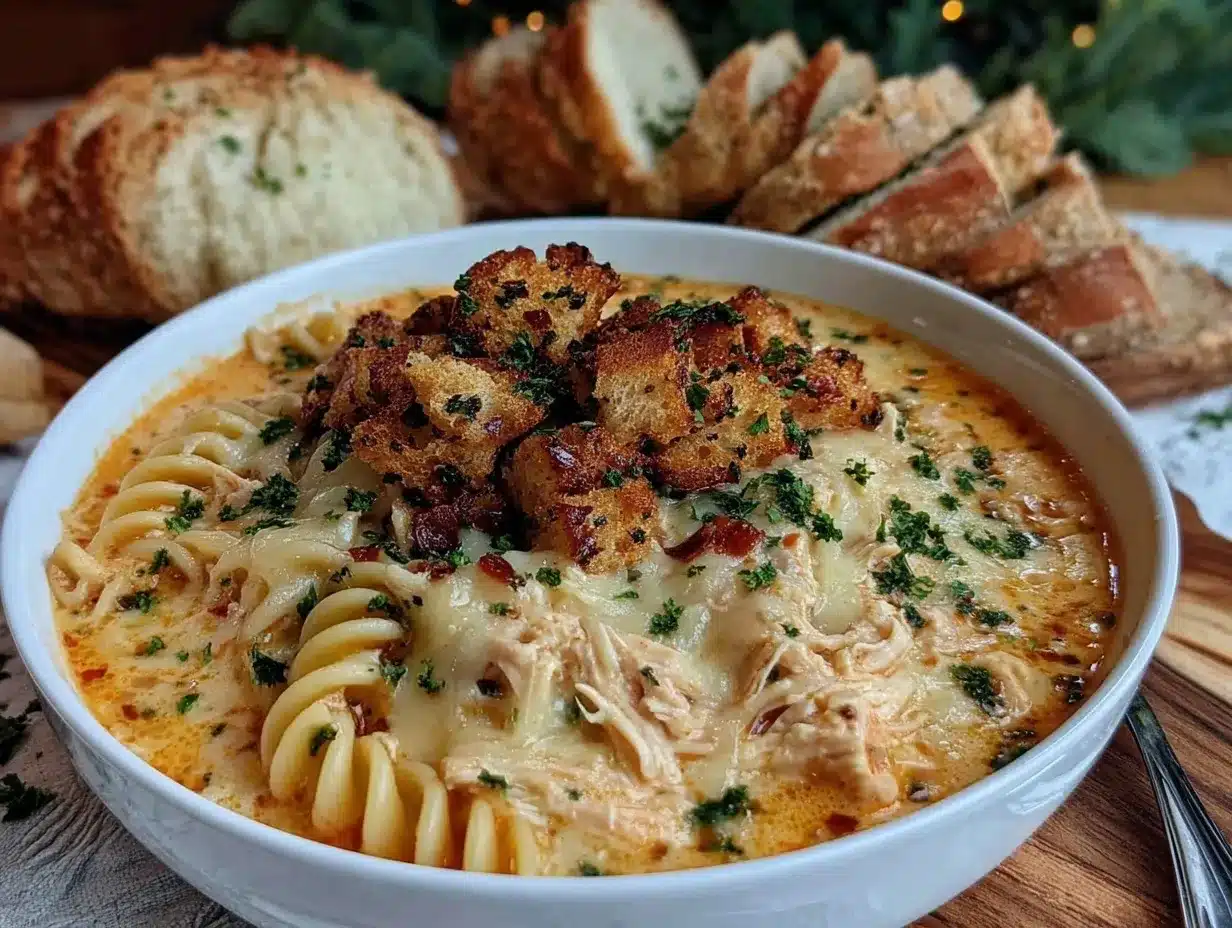 Chicken Parmesan Soup preparation steps