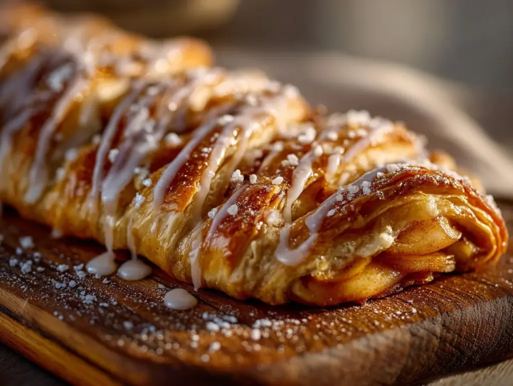 Cinnamon Apple Puff Pastry Braid - featured image