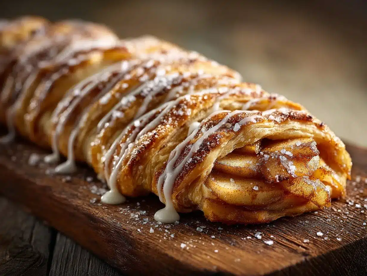 Cinnamon Apple Puff Pastry Braid preparation steps